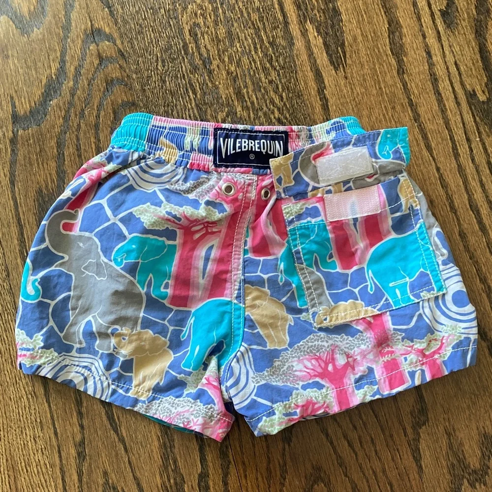 Vilebrequin Elephant Print Boys Swim Trunks 2T
